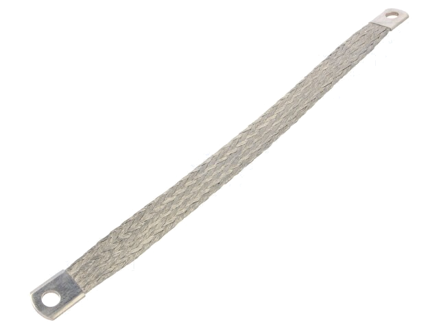 Vlechtwerk; tape; 25mm2; Ø1: 8,5mm; Ø2: 8,5mm; L: 0,3m; -20÷125°C Vlechtwerk; tape; 25mm2; Ø1: 8,5mm; Ø2: 8,5mm; L: 0,3m; -20÷125°C